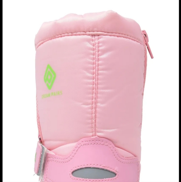 Dream Paris Kid Girls Mid Calf Watereproof Winter Snow Boots Kamick Color Pink - Picture 7 of 7